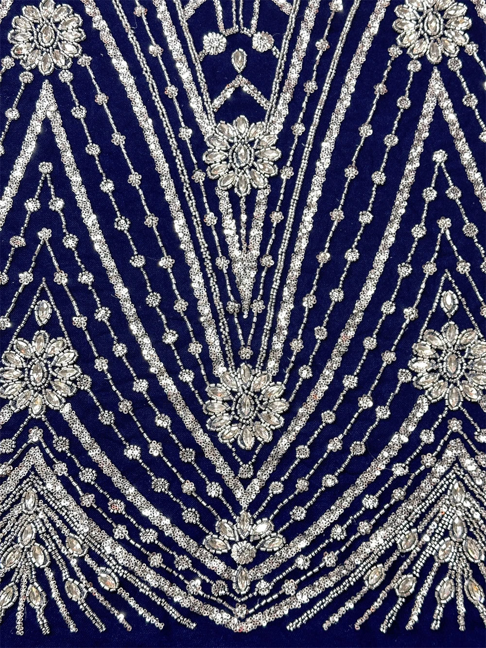 

African Sequins Beaded Lace Fabrics 2025 High Quality Sequence Embroidery French Nigerian Lace Fabric For Wedding Sewing