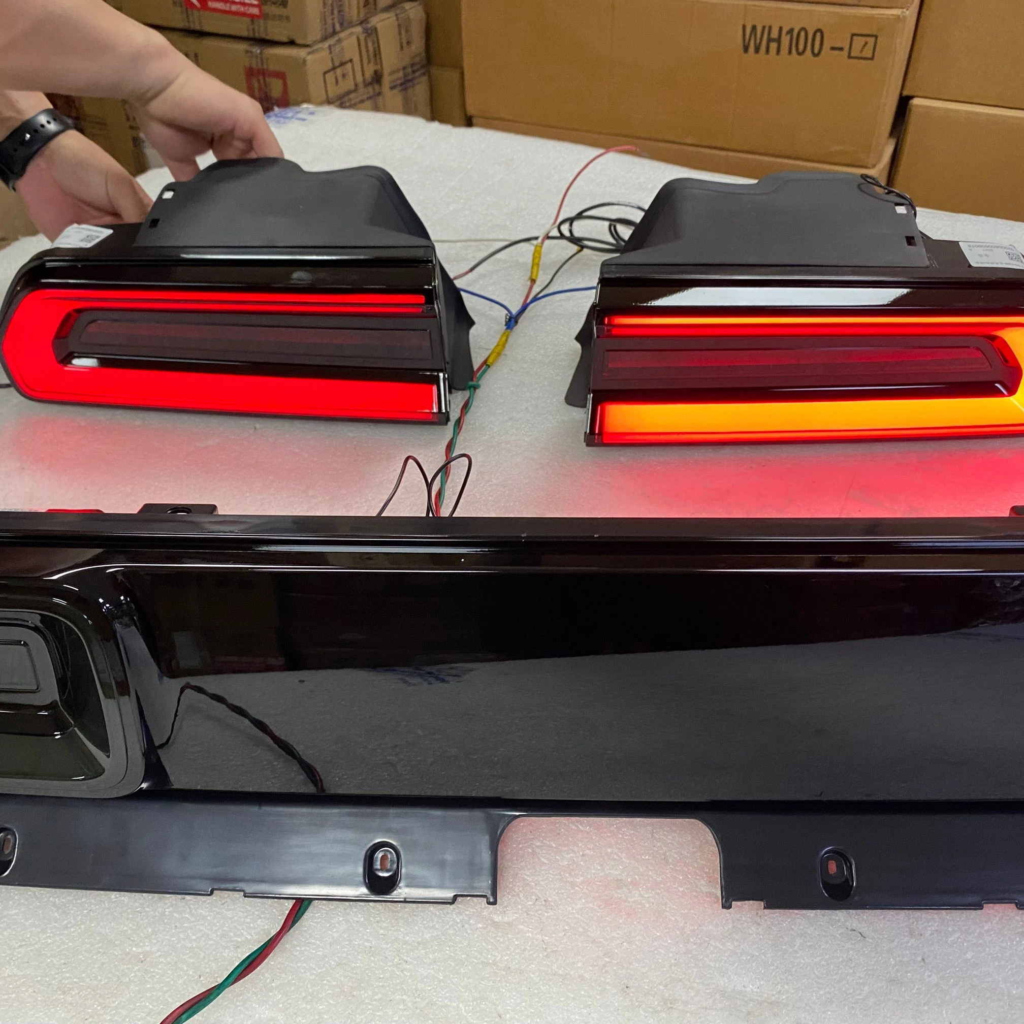 For Dodge challenger led rear light 2008-2014 YZ Smoke Color