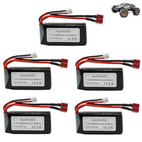7.4V 2200mah Lipo Battery For XINLEHONG 9125 Remote Control toys Car Spare Parts 9125 battery XLH upgraded 7.4 V 1600 mah 1-5PCS