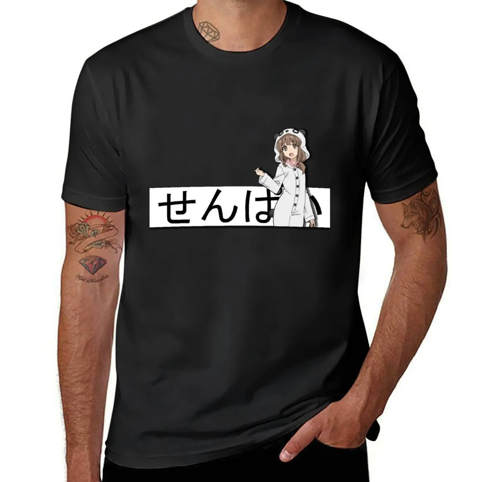 Bunny Girl Senpai Kaede Asuzagawa Waifu Sticker T-shirt summer top customs mens plain t shirts