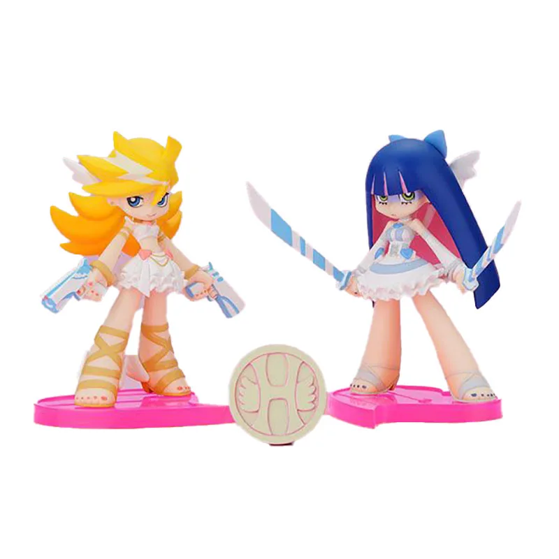 

In Stock Original Phat Twin Pack Panty Stocking with Garterbelt 9cm Authentic Anime Portrait Model Toy Collection Doll Gift