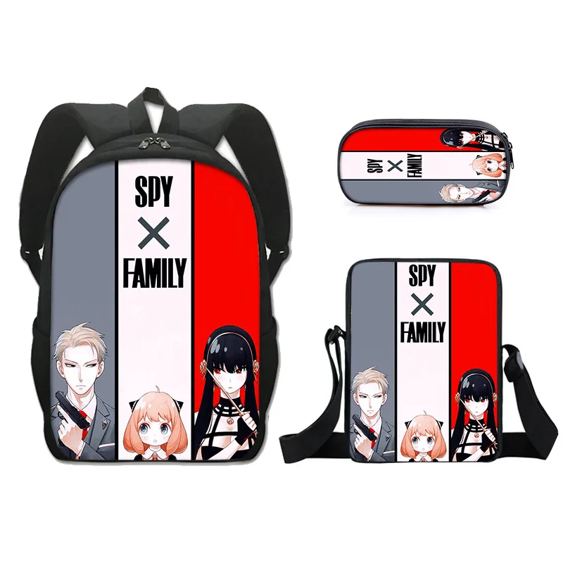 

Popular Anime SPY×FAMILY Yor Forger Thorn 3D Print 3pcs/Set School Bag Laptop Daypack Backpack Inclined shoulder bag Pencil Case