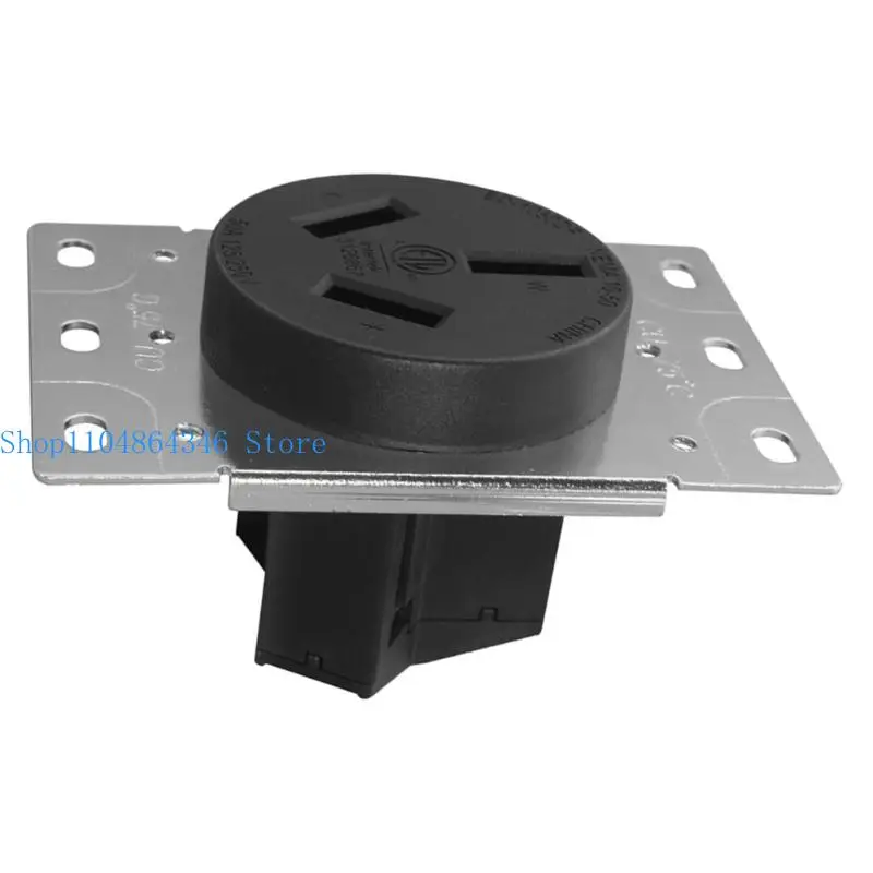 652F Industrial Socket NEMA 10 50P 50Amp Receptacles With Gold-Plated Connectors For Long Time Reliability