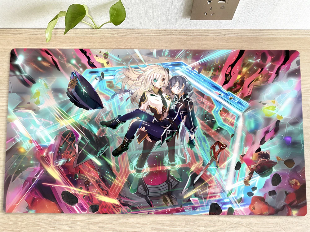 YuGiOh Table Playmat Dark Magician Girl TCG CCG Mat Trading Card Game Mat Mouse Pad Desk Gaming Play Mat Mousepad With Bag