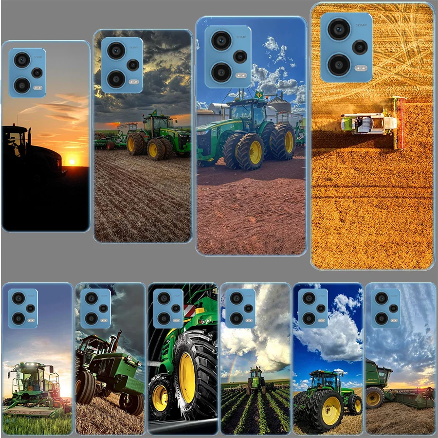 Large Harvester in Agriculture Case for Xiaomi Redmi Note 12 Pro 11 Pro Plus 12S 11S 11T 11E 10 5G 10S 9S 9T 9 8T 8 7 Phone TPU