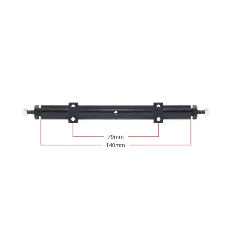 120mm140mm เพลาล้อหลังแบบไม่มีการขับเคลื่อนทำจากโลหะสำหรับรถบังคับวิทยุ1/14รถเทรลเลอร์รถบรรทุกดัดแปลงชิ้นส่วนอัปเกรดแบบ DIY