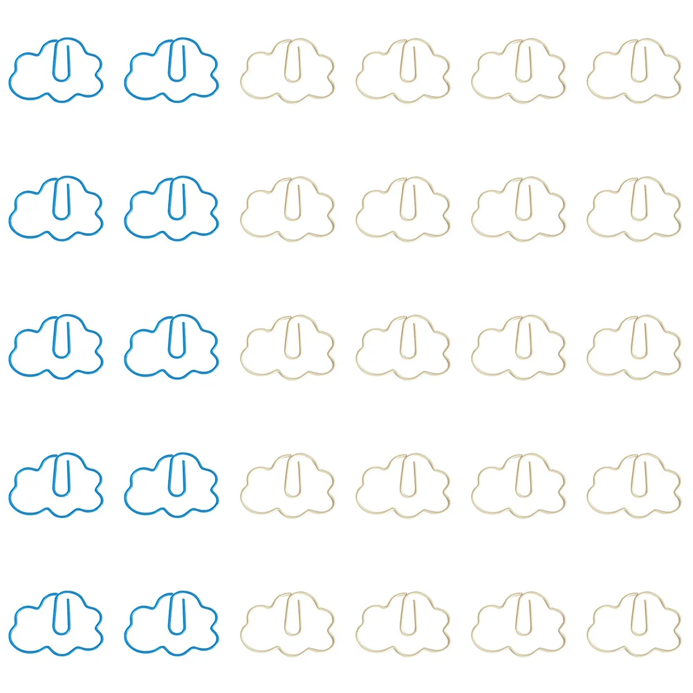 Document Clips Office Clips Lovely Cloud Shape Paper Clips Cloud Paper Clips Practical Paper Clips for Daily Study Home