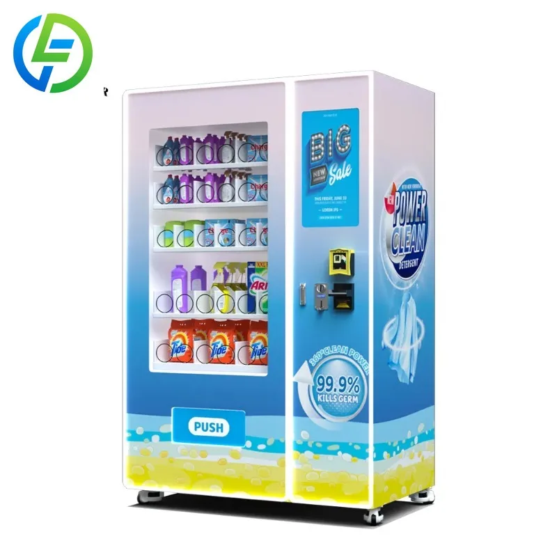 Self-Service 24 Hours Automatic Touch Screen Shampoo Bodywash Laundry Combo Vending Machine with Sdk and Cloud-Based Management