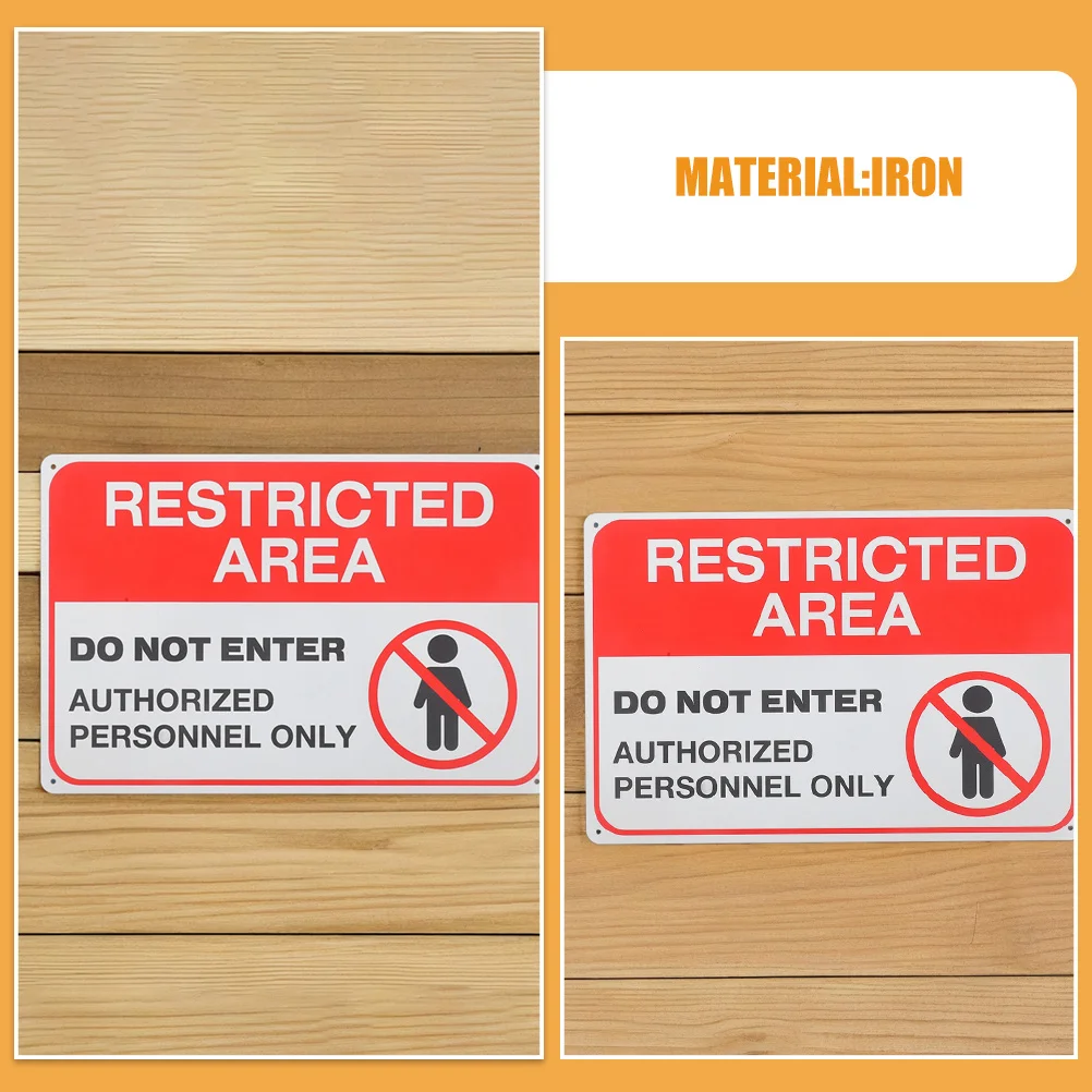 2Pcs Do Not Enter Sign Metal Warning Sign No Entry Keep Out Private Authorized Personnel Only Outdoor Indoor