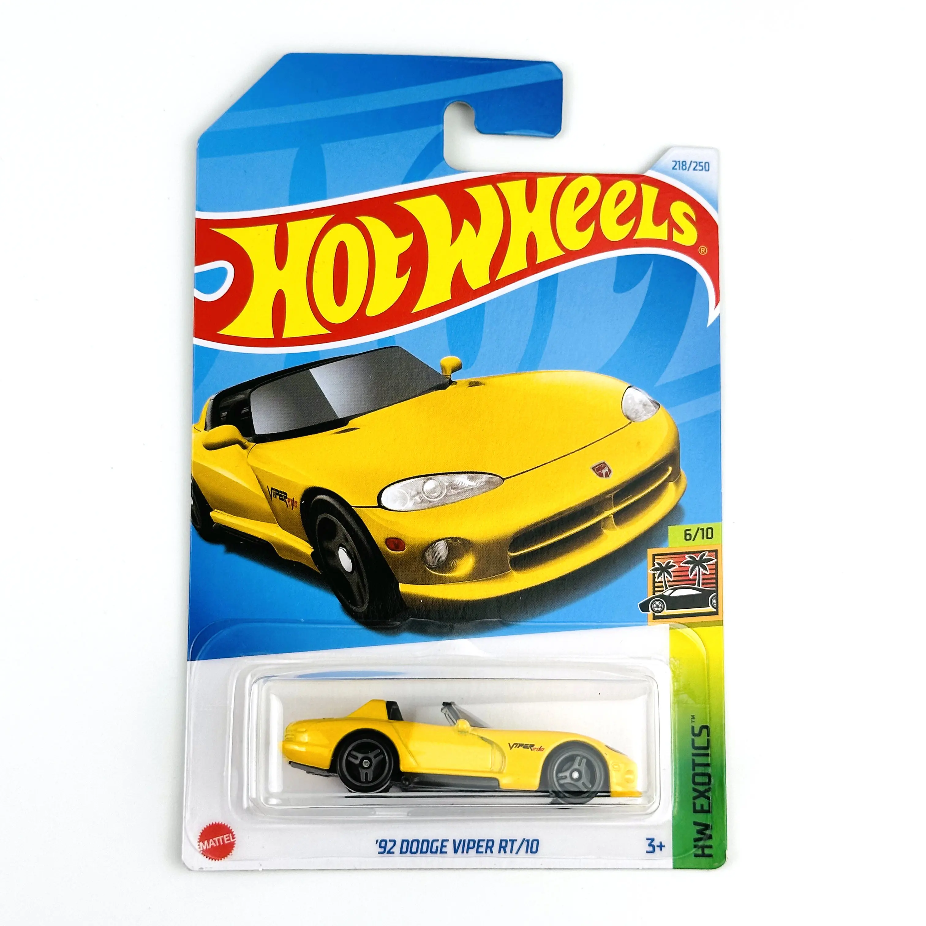 Hot Wheels Cars 92 DODGE VIPER RT/10 2024, colección de modelos de Metal fundido a presión, vehículos de juguete, 218-1/64