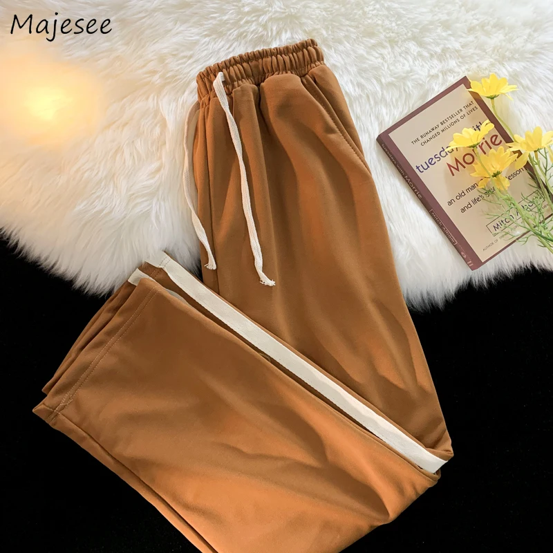 

Men Casual Pants Unisex Trousers Fashion Streetwear Hip Hop All-match Students Ulzzang Drawstring Summer Pantalones Cozy