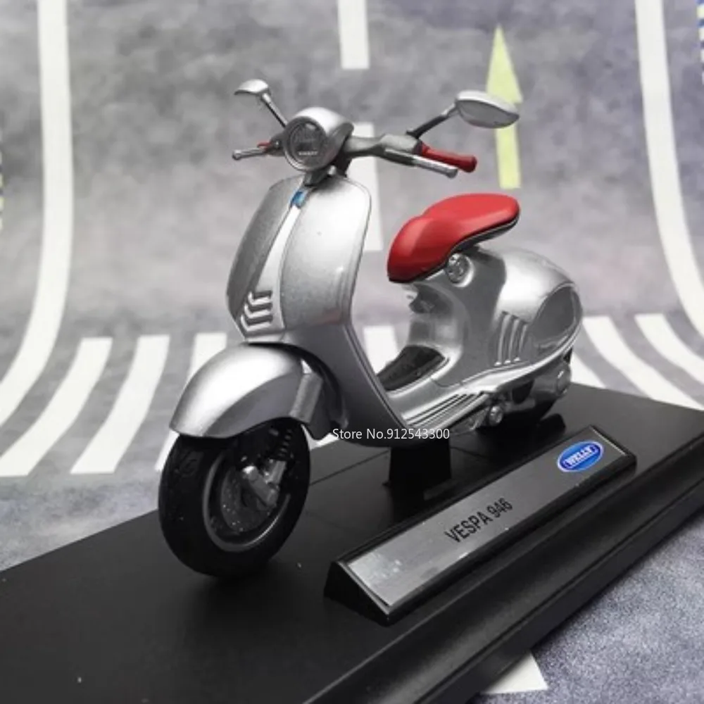 

WELLY 1:18 VESPA 946 игрушка педаль модель мотоцикла имитация сплава литые Весы Модель мотоцикла Коллекционные детские игрушки подарки