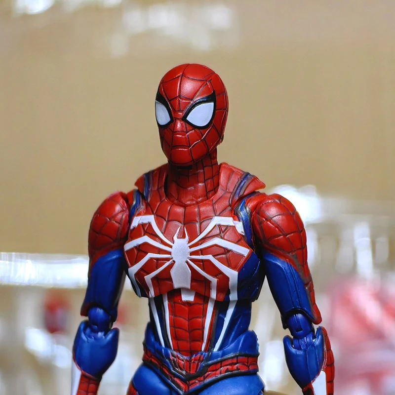 PS4 Spiderman Figure Avengers Spider Man Action Figures Upgrade Suit PS4 Game Edition Doll Hot Toys For Boys Gift 16cm