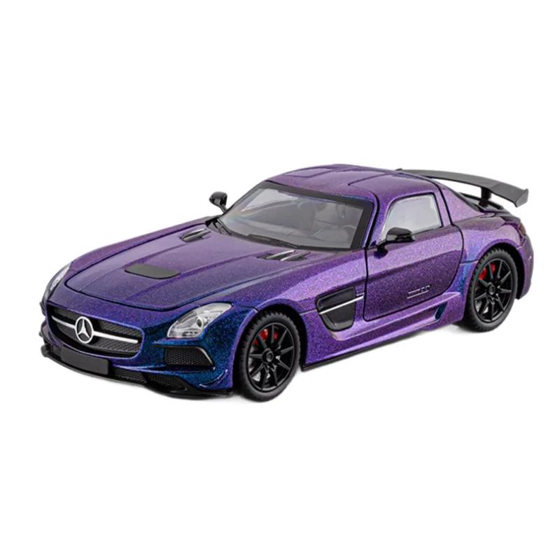 1: 24 Ben SLS AMG samochód sportowy symulacja model samochodu ze stopu zabawka dla dzieci chłopiec urodziny ozdoba