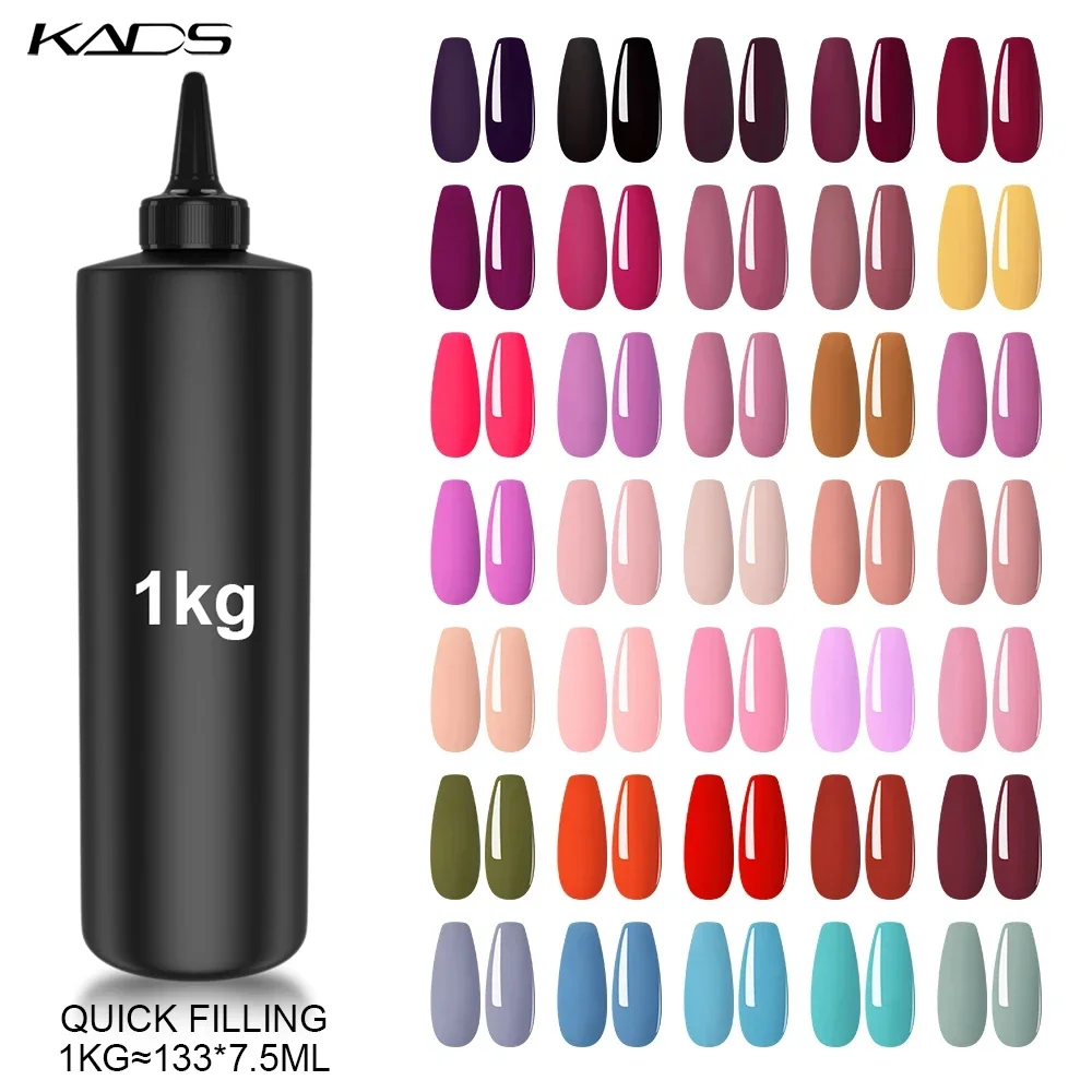 UV Gel Polish 1kg Soak off LED Lamp Colorful Nail Pure Varnishes Top Base Matte Coat  Manicure Lacquers DIY Salon Press on Tips