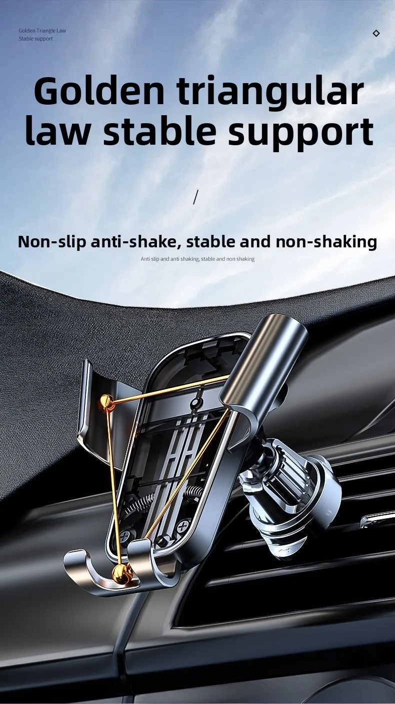 Auto Telefon Halter Auto Air Vent Clip Halterung Mobile Handy Ständer Smartphone GPS Unterstützung Für 5-7 Zoll Mobile geräte Auto zubehör – Detail 9