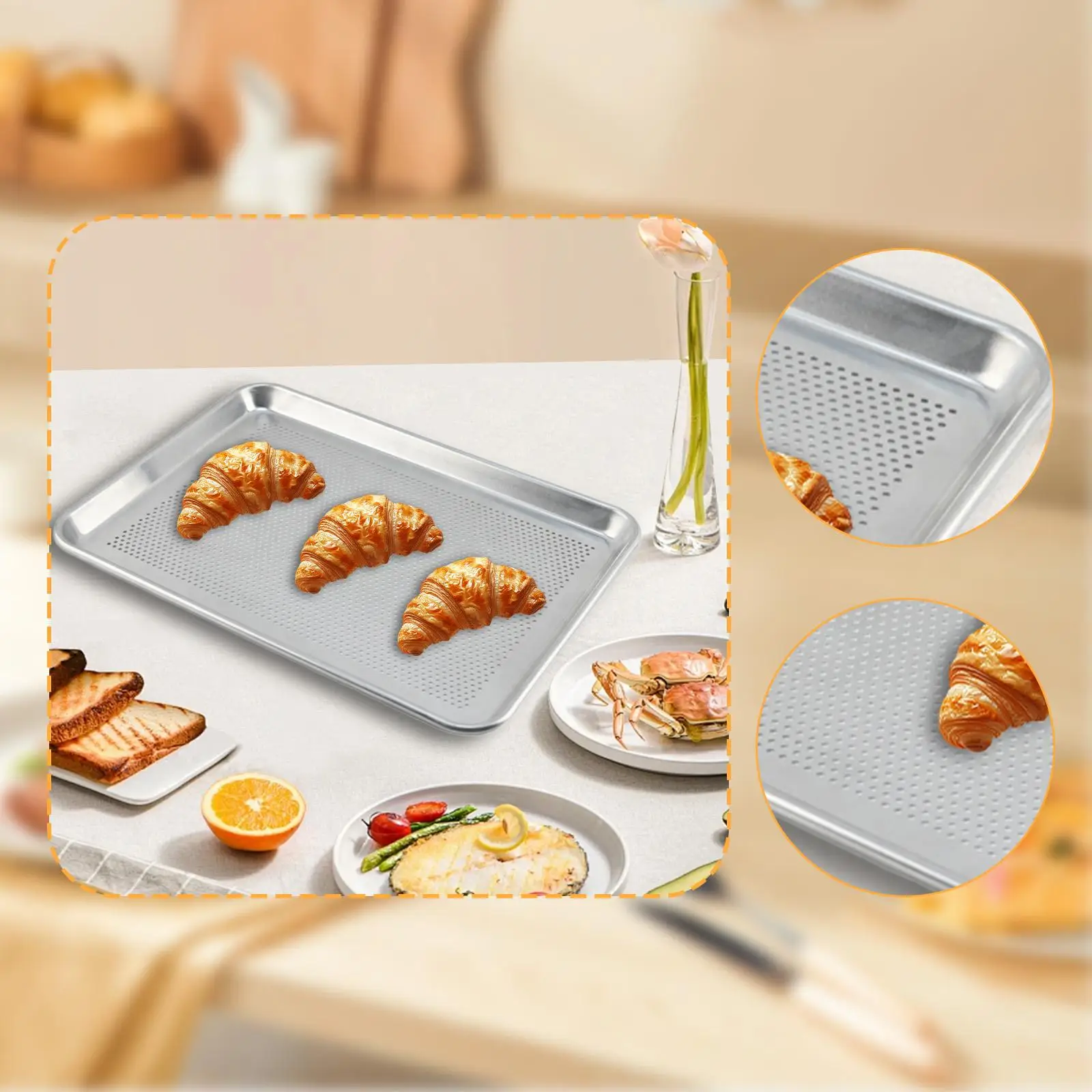 

Перфорированная форма для выпечки, универсальный лист для печенья для домашней вечеринки в ресторане