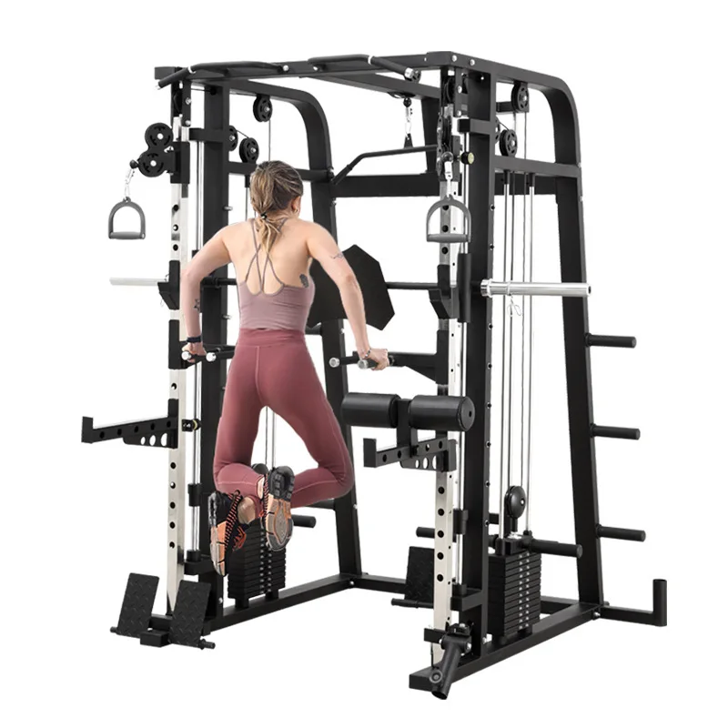 Bodybuilding Strength Machine Fitness Gym Equipment Multi Functional Smith Machine Squat Commercial All in One Smith Machine