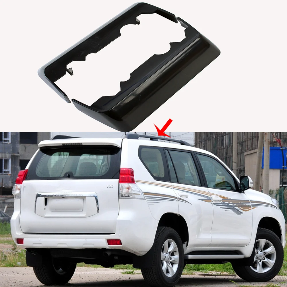 Black Roof Luggage Cargo Rail Rack End Cap For Toyota Land Cruiser LC200 2008-2021 Roof Rack Center Middle Cover 2pcs