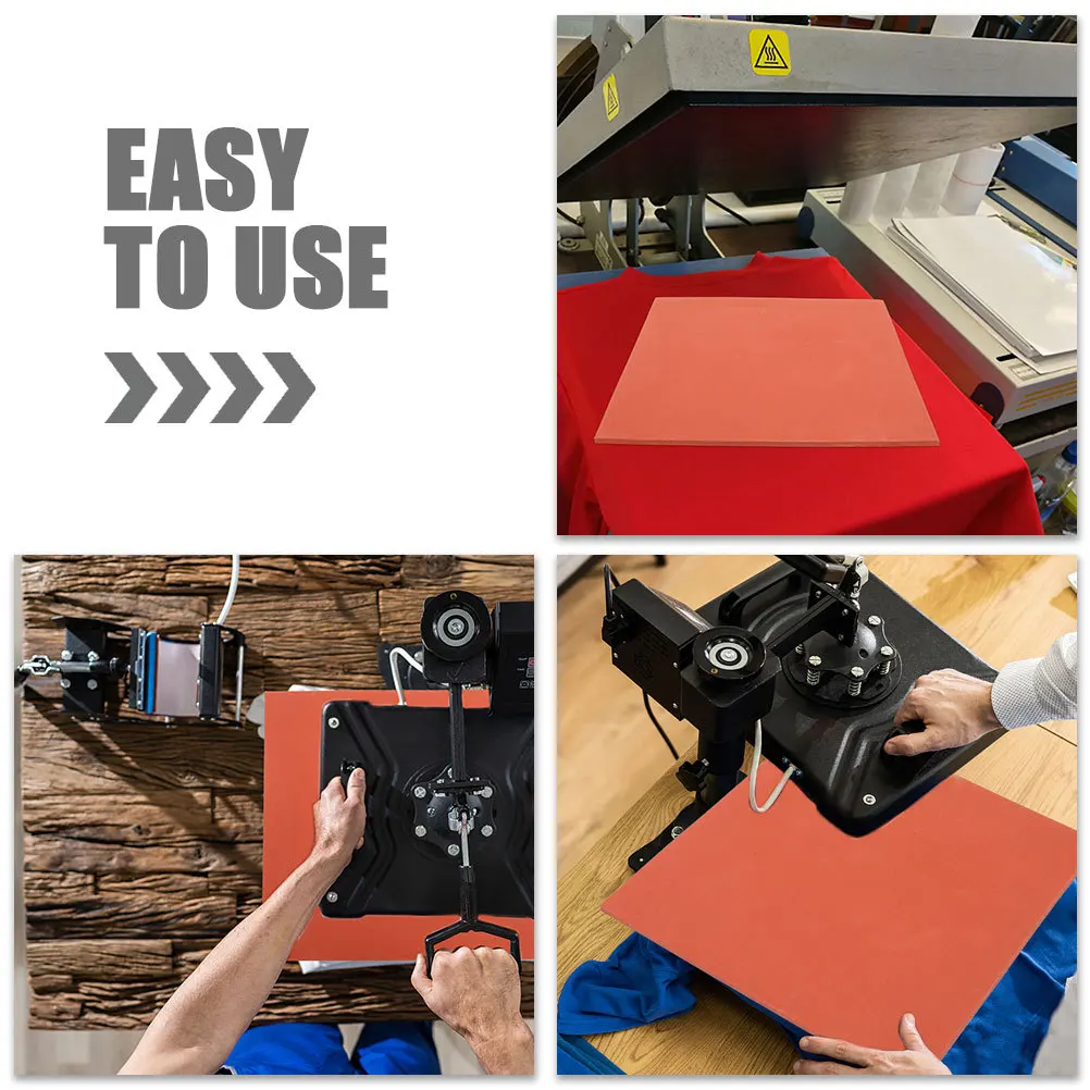 

Wear Resistant Silicone Heat Press Mat Convenient Insulation Pad for Sublimation Transfer Printing Applications