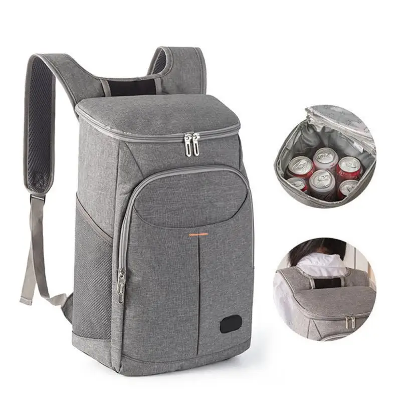 

Outdoor Ice Bag Portable Insulation Bag Smooth Zipper Design Portable Multi-functional Picnic Bag Folding Backpack Picnic Bag