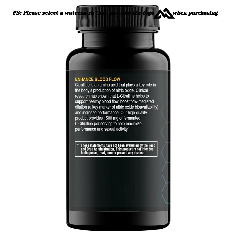 L-citrulline supplement, enhances blood flow and performance -1500 milligrams, maximum effect, 60 capsules