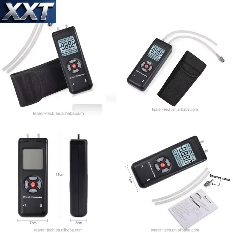 XXT (TL-100) Digital air Pressure Manometer Differential Pipe Pressure for Sale