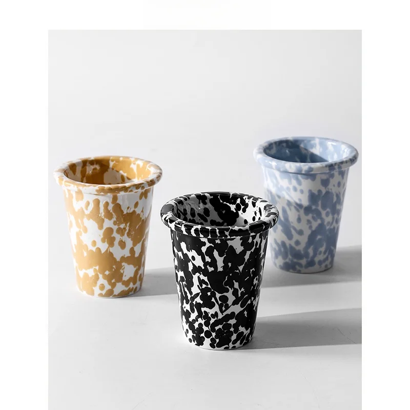 Ceramic Couple Toothbrush Cup High-End Home Use High Aesthetic Value Mouthwash Cup Dental Care Tool Creative Trendy Design