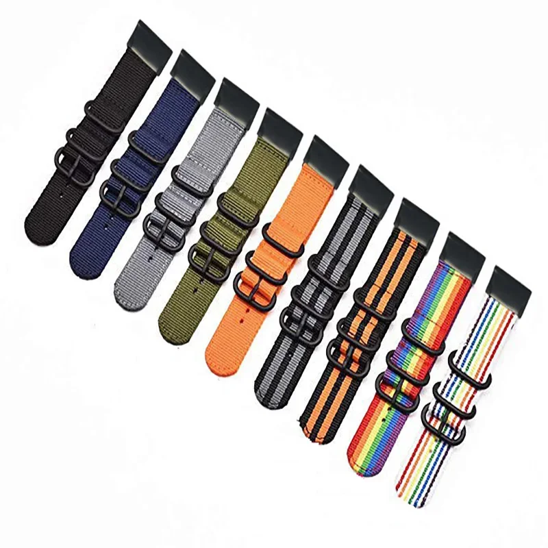 Ремешок нейлоновый для смарт-часов Garmin Fenix 7 7X Fenix 6X 5X 3 3HR /Garmin Enduro D2/MK1 MK2i