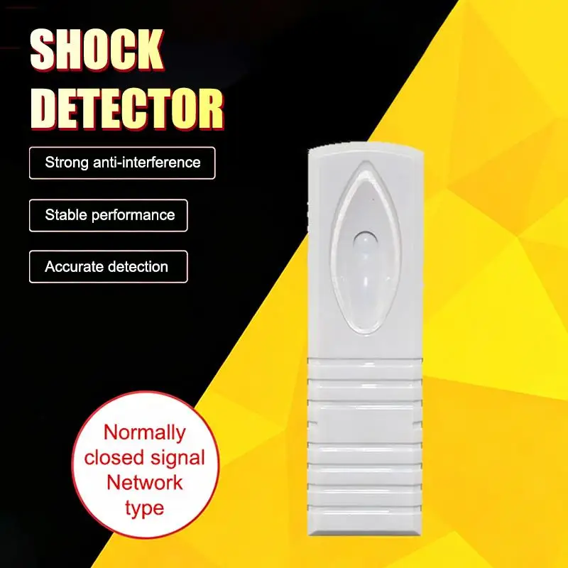 Wired Photoelectric Vibration Alarm Sensor Detector High Sensitivity Fast Response Stable Home Security Alarm System Protection