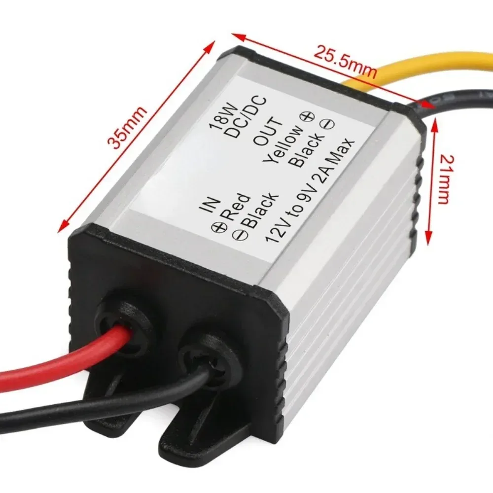 JZK 12V To 9V 3A DC-DC Converter – Waterproof Step-Down Power Module For Car Audio, Radio, LED Displays & More