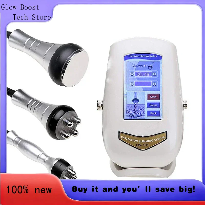 

Glow 40K Ultrasonic Cavitation Slimming 3 In 1 Skin Care Tighten Anti-wrinkle Body Slimming Weight Loss Device