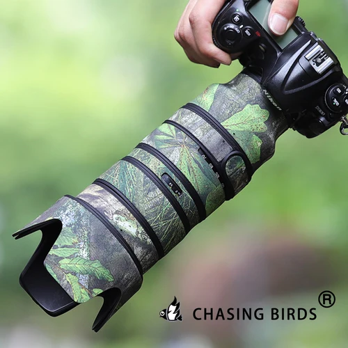 ニコン AF-S 70-200mm F2.8 E FL ED VR用 CHASING BIRDS 迷彩レンズコート 防水・防雨レンズ70200保護カバー