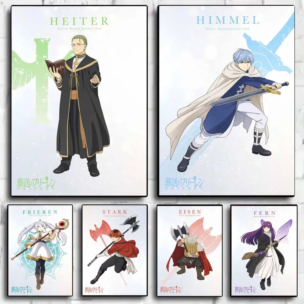 Elf Fantasy F-Frieren Poster PP Wall Decor Posters Celebrity Art Prints Aesthetic Wall Art Bedroom Office Home Gift