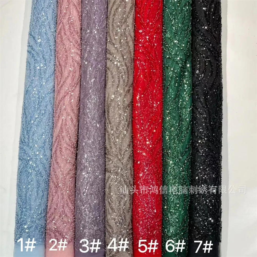 Contessa Dubai Beading Pearls Wedding Dress Square Collar Long Sleeves vestidos de noche Rear Forks فساتين سهرة Customized 2025 image 6
