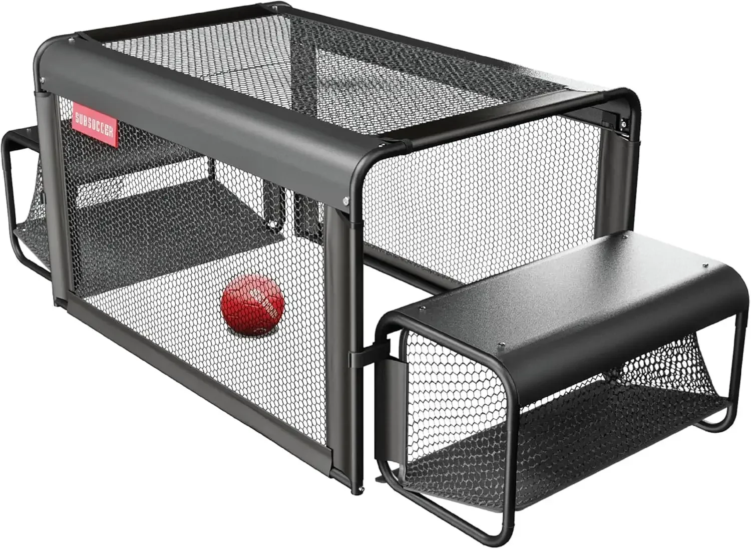 S3 Portable Bench Soccer Game Sturdy Indoor Outdoor Table Soccer Set with Benches and Ball, Easy Assembly Pack and Go Design for