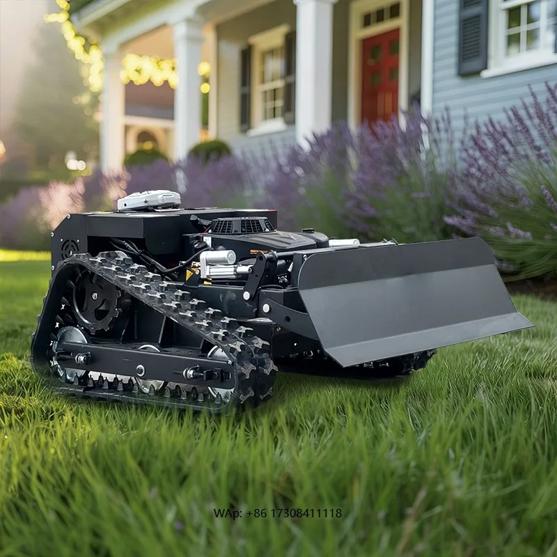 Long Service Life Low Noise Small Farm Tractor with Snow Blower and Lawn Mower 1000mm 1200mm Lawn Mower Remote Control