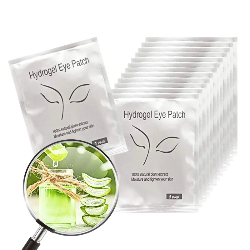 50 Pairs Eyelash Extension Patch Under Eye Lash Pads Fake Lashes Stickers Lash Extension Supplies Patches for Eyelash Building