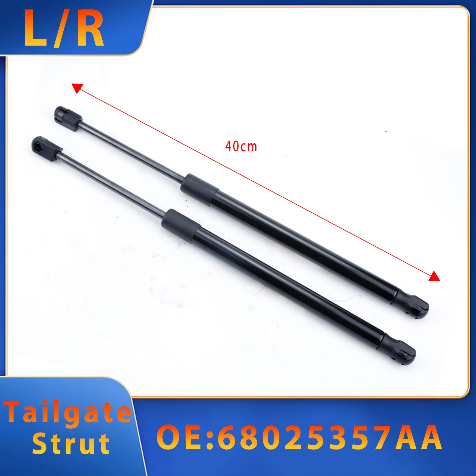 2PCS Tailgate Glass Gas Spring Strut For JEEP Grand Cherokee 1999-2012 2.7L 3.0L 3.6L 3.7L 4.0L 4.7L 5.7L 6.1L 68025357AA