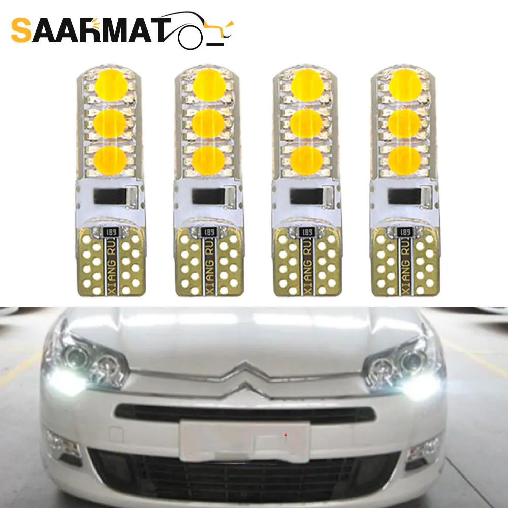 4Pcs Car LED Lamp T10 W5W 168 194 2825 Clearance Lights for Citroen DS3  C4 1 Aircross Coupe C8 C6 C5 C3 Picasso C2 C1 Berlingo