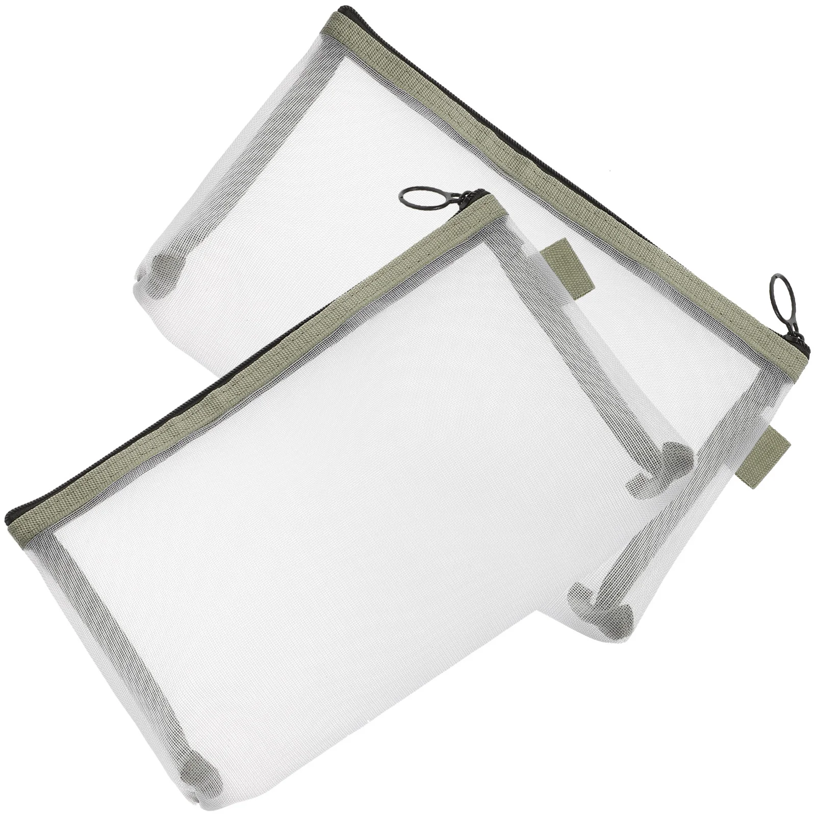 2 Stück Nylon-Make-up-Tasche, Netztasche, Reise-Kulturbeutel, Organizer, kleine Aufbewahrungstasche für Kosmetik, Lippenstift, Zahnbürste