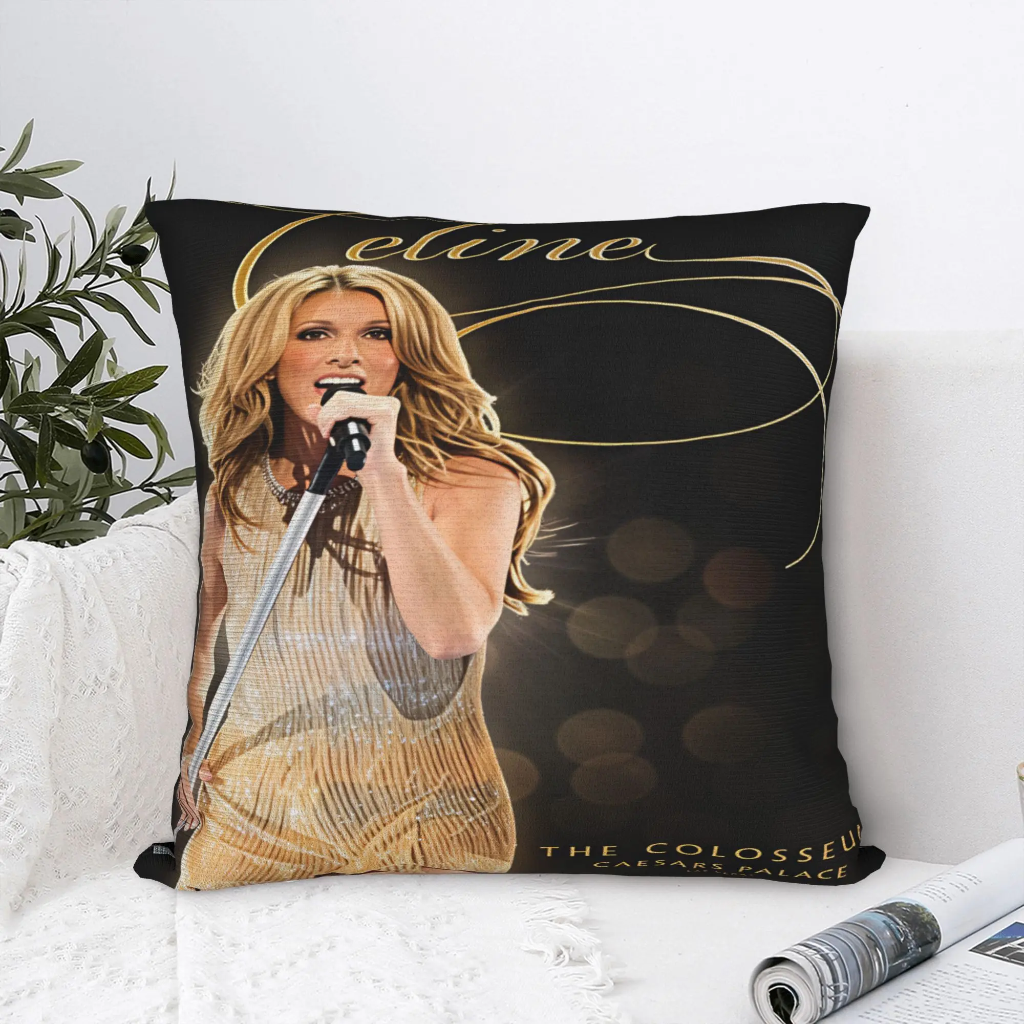Pillow Cover Celines Dions Paris 2026  Vintage Pillow Case For Living Room Chair Pillowcases