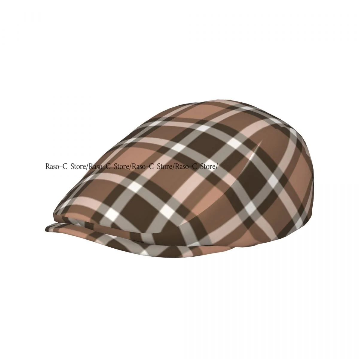 Colorful Plaid Tartan Pattern Men Women Newsboy Cap Classic Forward Hat Ivy Flat Cap Daily Hat