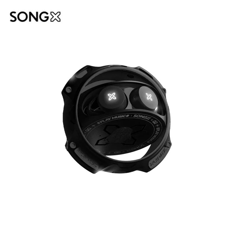 Songx × qq Sx06 Tws Verdadeiro Fones de Ouvido sem Fio Dupla Redução Ruído Estéreo Baixo Toque Longa Espera 400mah Bluetooth 5.0 Fone Ouvido