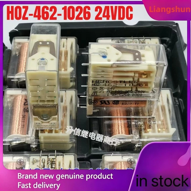 

New 5pcs/lot HOZ-462-1026 24VDC 10A 10pins safety relay