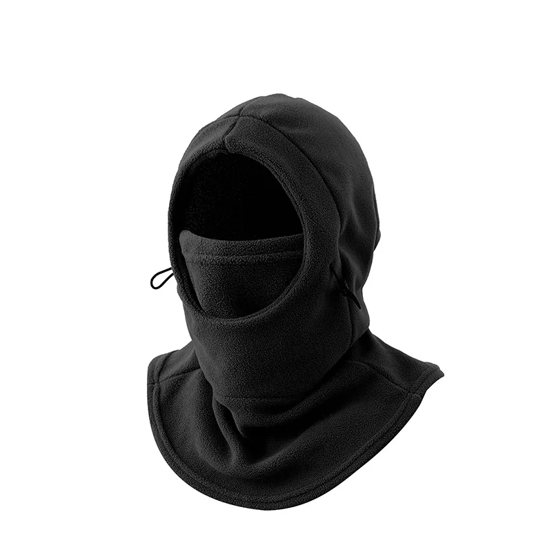 Winter Thick Warm Hood with Three Holes for Cold Protection, Full Face Mask, Outdoor Cycling with Fleece Windproof Face Mask