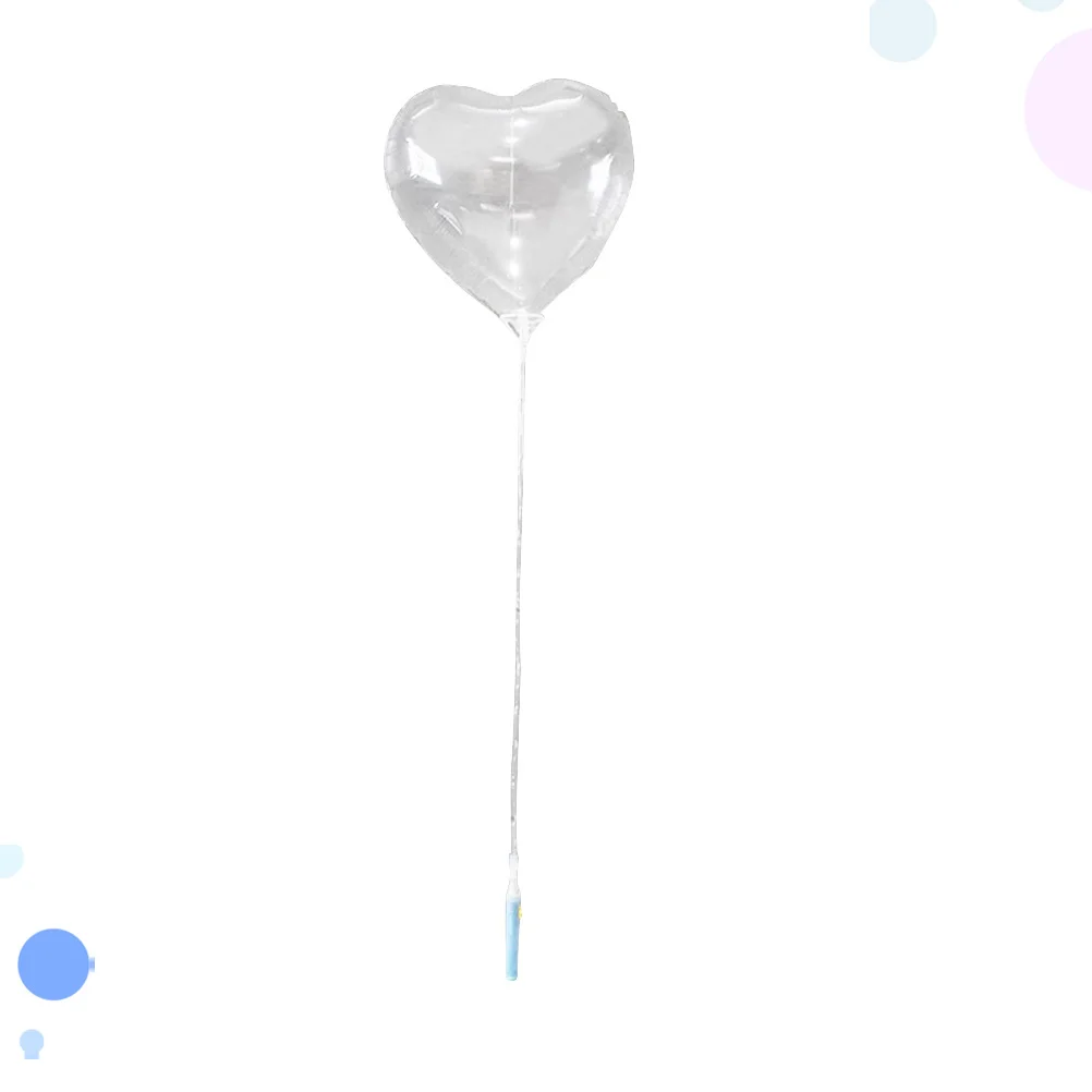 

3 Sets Glowing Heart Shape Balloon Flashing Party Decoration For Birthday Festival Bar Outdoor Indoor Use Durable Reusable Led