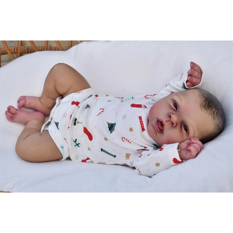 48cm  Estella Lifelike Reborn Baby Realistic Soft Body Newborn Finished Hair-painted Doll Children Gift Dolls