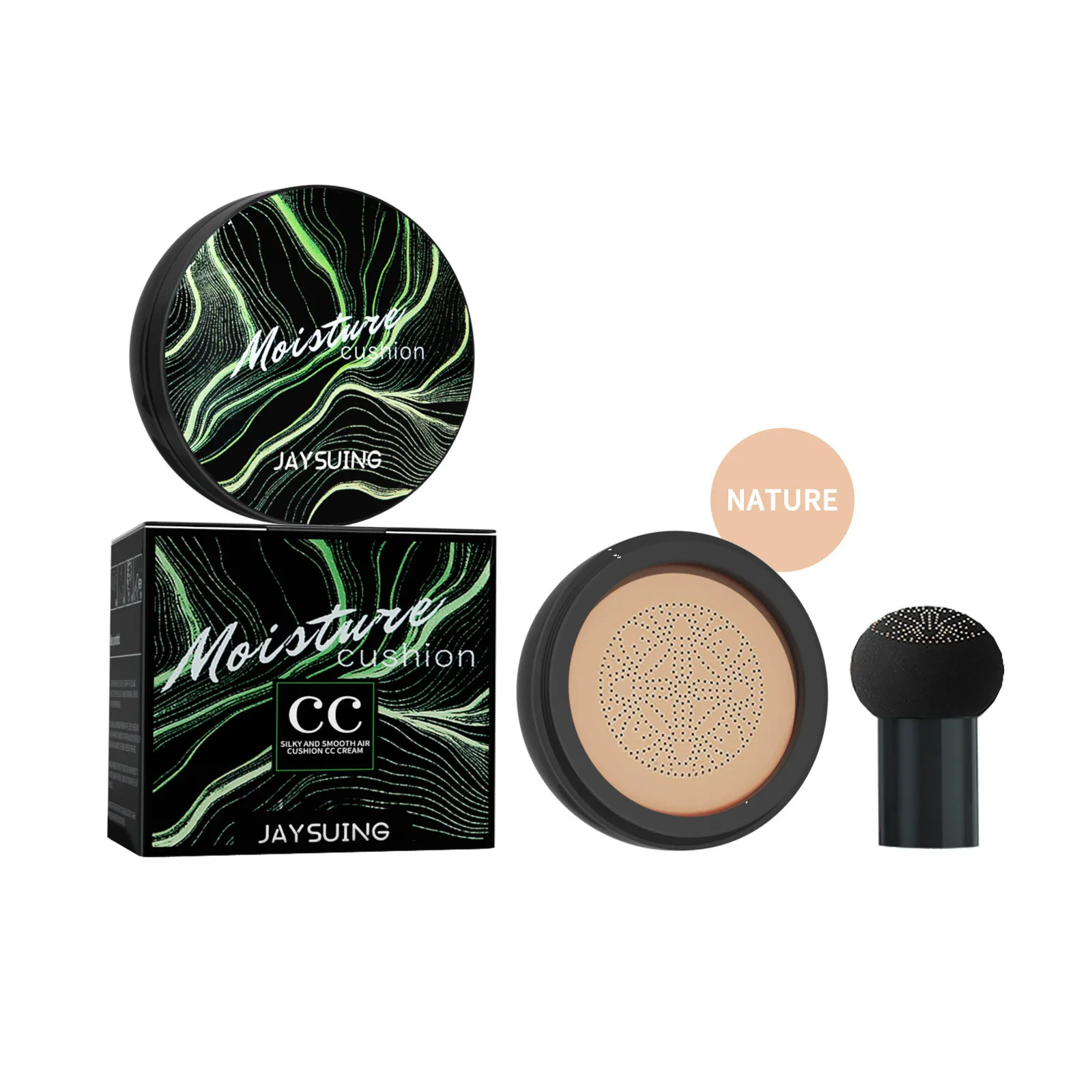 

CC Cream Face Foundation Mushroom Head Moisturize Air Cushion Concealer Waterproof Long Lasting Brightening Base Tone Bb Lotion