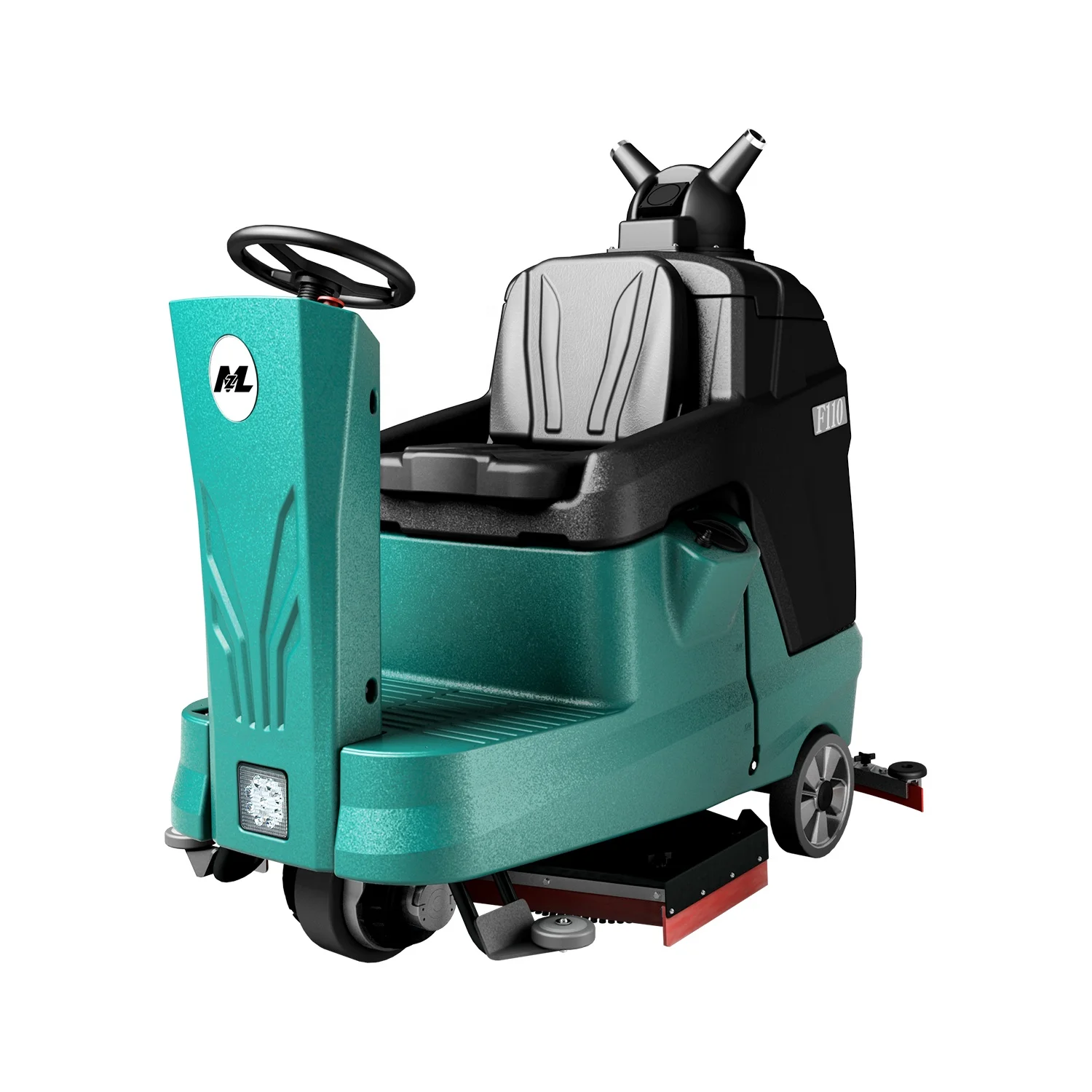 MZL Industrial Ride On Floor Cleaning Scrubber Machine Gym Automatischer Betonbodenwäscher